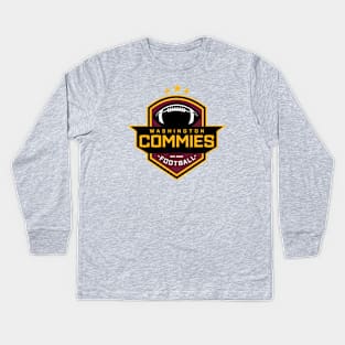 Commie Football Kids Long Sleeve T-Shirt